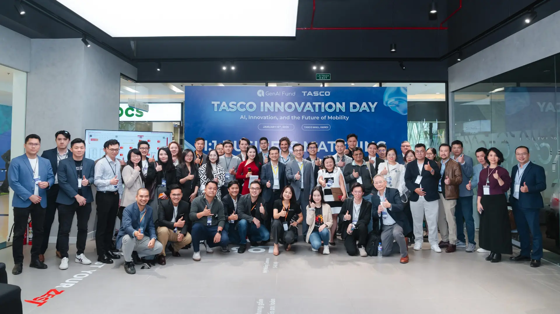 TASCO Innovation Day: GenAI Fund and TASCO teams together with startups after a 1:1 business matching day on AI, innovation and the future of mobility.